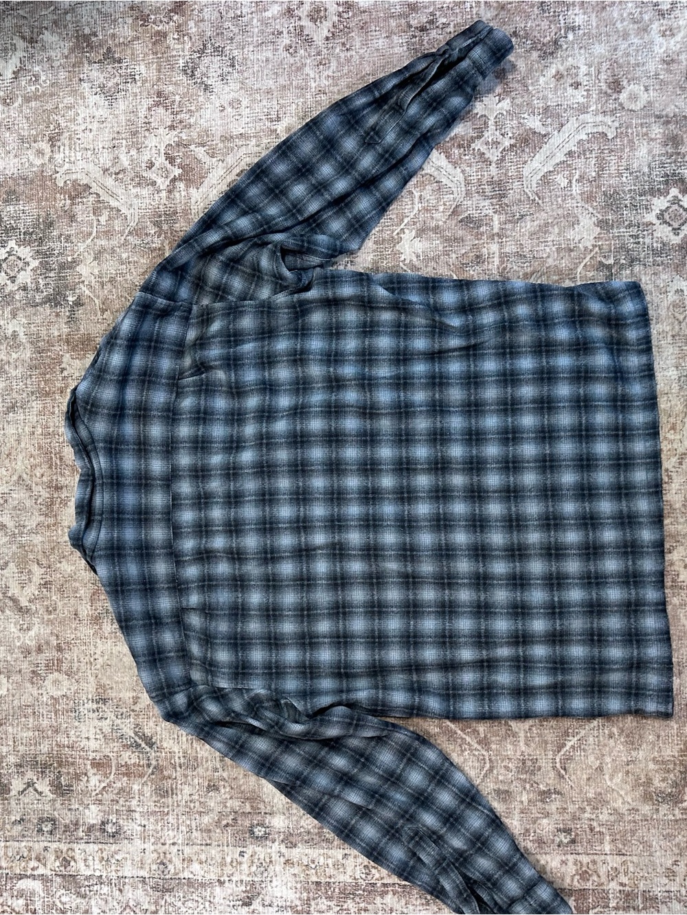 Pendleton Black and Gray Plaid Wool Board Shirt Jacket - Picture 3 of 3